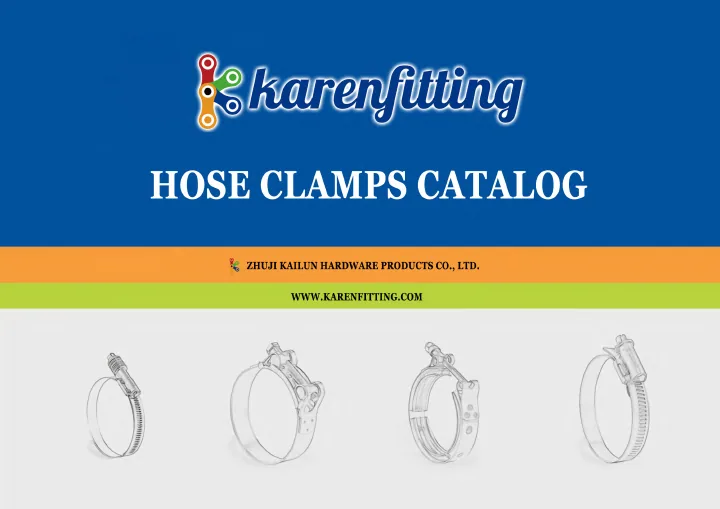 First page of KarenFitting Hose Clamps Catalog 2024.pdf